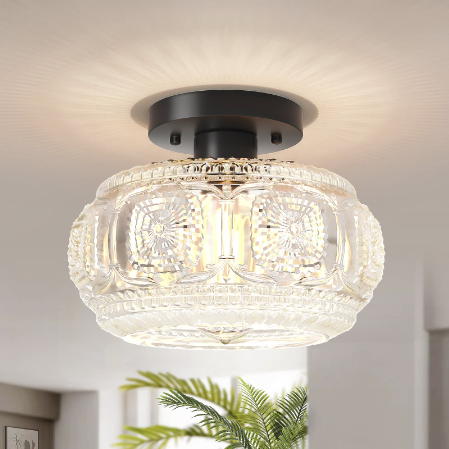 Modernize Your Space with a Simple Glass Ceiling Lamp